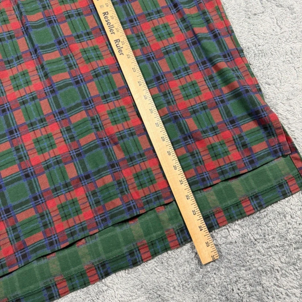 Vintage 90s Polo Ralph Lauren Plaid 1/2 Button Polo Shirt‎ Red Green Size XL